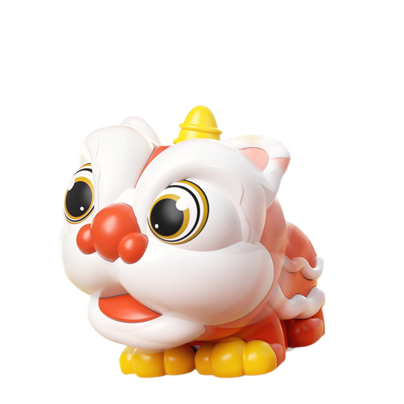 [customized] cartoon cute horse and lion awakening clockwork fun table decoration, durable horse year new year gift for kids toys