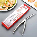 Stainless steel shrimp deveiner & shucker - kitchen gadget for removing veins, shelling, and backing shrimp