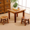 Solid wood small square table for home low table dining square table chinoiserieretro card table chess table wooden table square