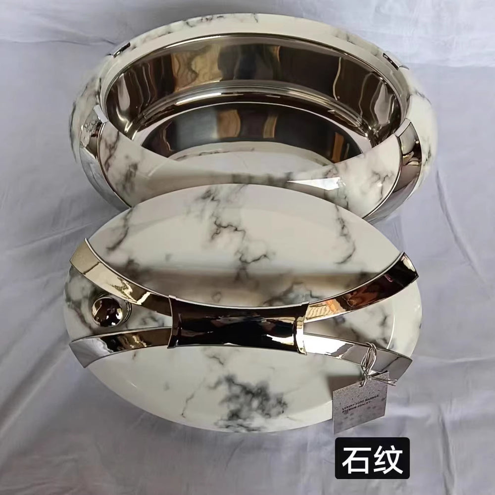 Food warmer container 3pcsexport high-end new arrival egg-shaped thermal insulation box 3l-4l-5l