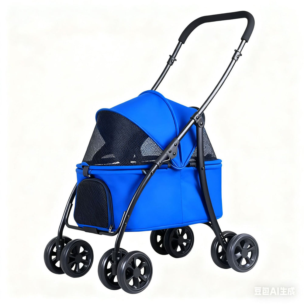 Multifunctional pet stroller - new lightweight, compact, all-in-one pet stroller for cats and dogs