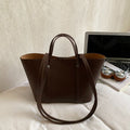 retro bag women's new arrivalfall and winter atmosphere large capacity bucket bag classy sense accessible luxury mother-in-law shoulder bag