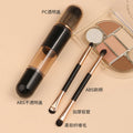 Six-in-one portable telescopic makeup brush, soft bristle blush, eye shadow brush, powder bottom brush, beauty tool, complete set of makeup brushes
