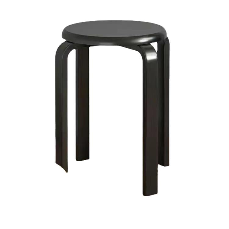 Solid wood stool round stool for home wooden bench soft stool living room coffee table low stool dining stool stackable small stool