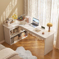 Bedroom home table multifunctional corner desk bookcase all-in-one computer desk storage cabinet all-in-one corner desk no