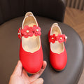 Girls' black leather shoes, children's performance shoes, white student single shoes, etiquette flower girl shoes, school shoes, tendon soft sole