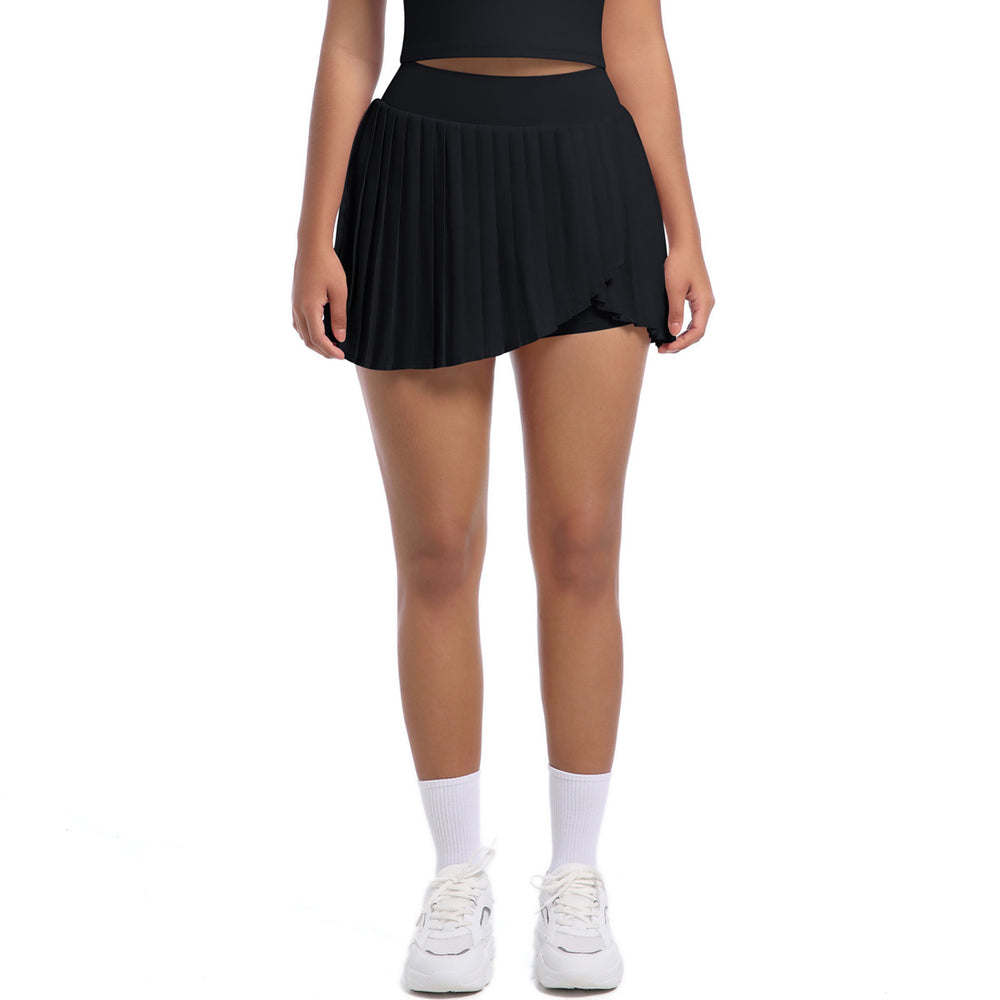 new arrivalfashion tennis skirt pleated skirt yoga fitness skirt fashion tape quick-drying skirt skirt yoga wear