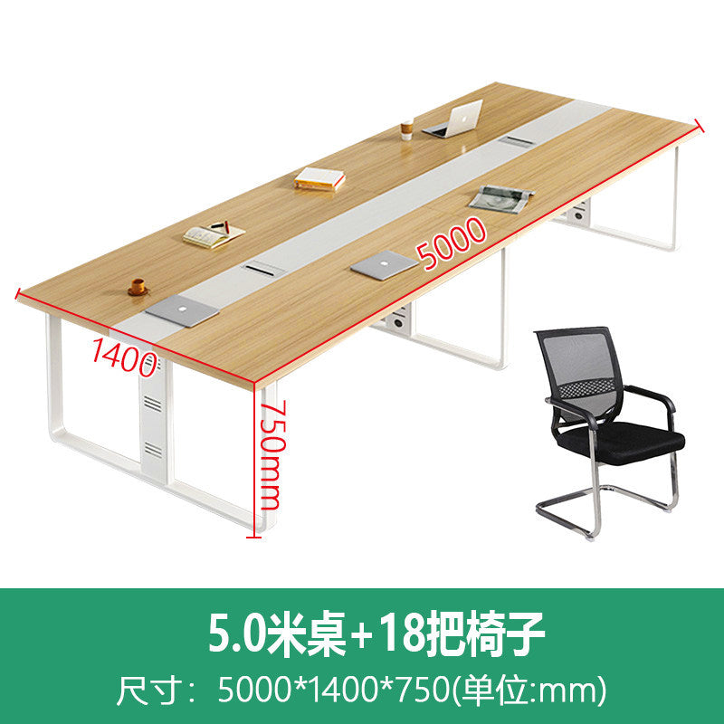 Saint li conference table long table casual modern large and small furniture staff training table negotiation reception bench table and chair set