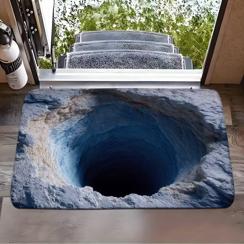 hot-selling stereo visual trap floor mat for home entrance door mat bathroom absorbent foot mat