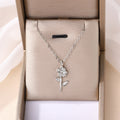 Wholesale flower necklaces, cross-border new alloy niche high-end jewelry, versatile rose pendant collarbone chain for women