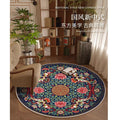 Carpet round new chinoiserie chinese style study chair floor mat computer study table foot mat gaming chair bedroom bedside