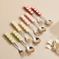 Cute and creative stainless steel cake & dessert spoons & forks - adorable animal fruit forks & coffee spoons - home tableware
