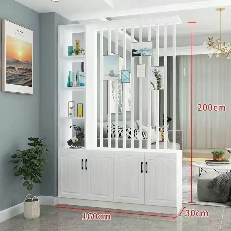 Entrance door shoe cabinet, entrance cabinet, all-in-one screen partition, living room cover, wine cabinet, storage rack, prosperous decoration cabinet