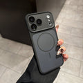 Two-tone magnetic apple 17 pro max phone case, compatible with iphone 16, integrated button protective cover, premium feel for iphone 11