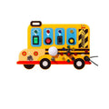 educational early education amazon kids school bus busy board multi-function led switch car power button toy