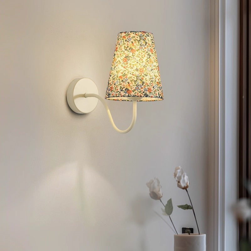 Wall lamp Modern simple French aisle Living room wall lamp Creative color printing Bedroom bedside wall lamp 1