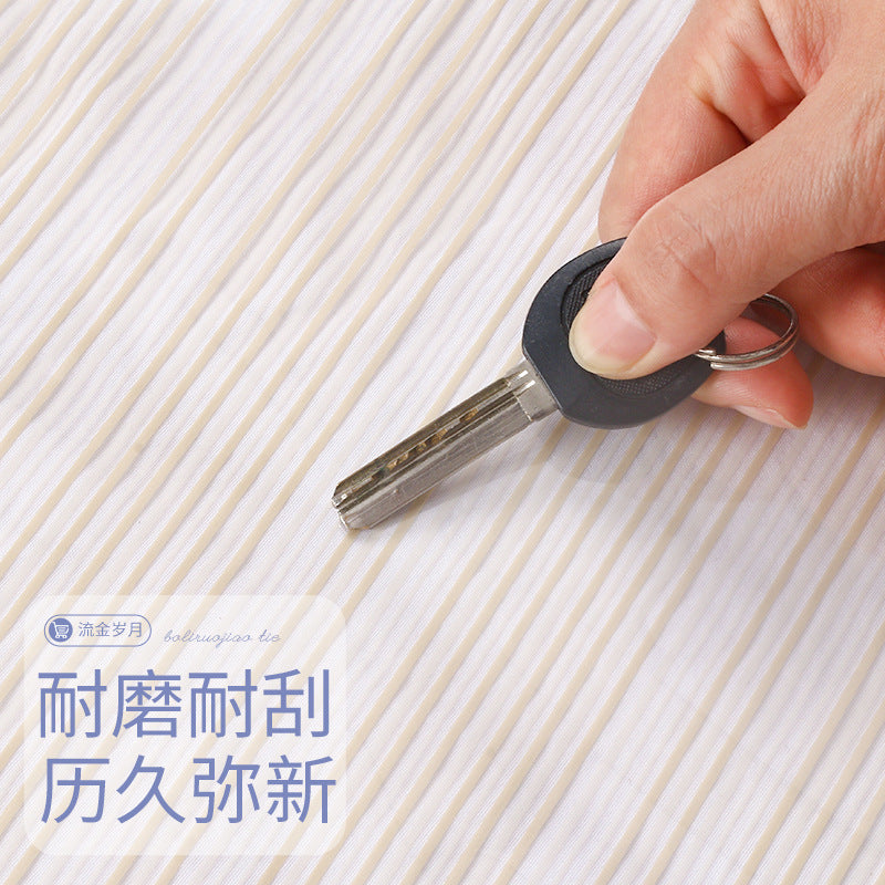 Art glass film with glue Self-adhesive explosion-proof glass film Shopping mall office transparent partition film Factory wholesale
