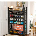 Steel shoe rack for home door floor-standing multi-layer storage rack iron art simple storage rack entrance door shoe cabinet