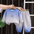 Boys' hoodie set - new  collection: stylish kids' autumn/winter round neck hoodie and pants two-piece outfit