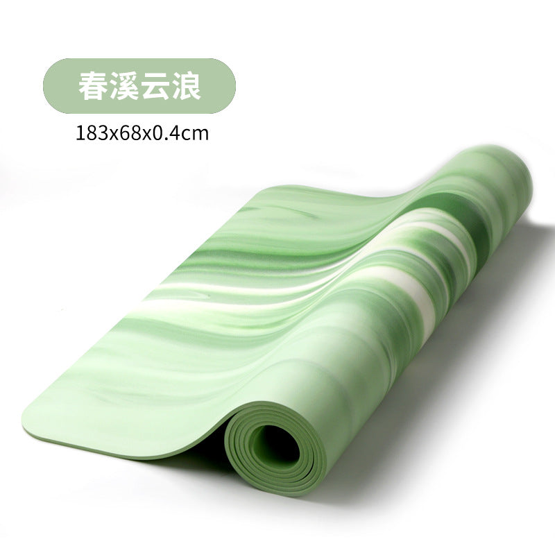 Yoga mat non-slip natural rubber women's fitness home use soundproof thickened shock absorption floor mat pu extra large extra wide mat