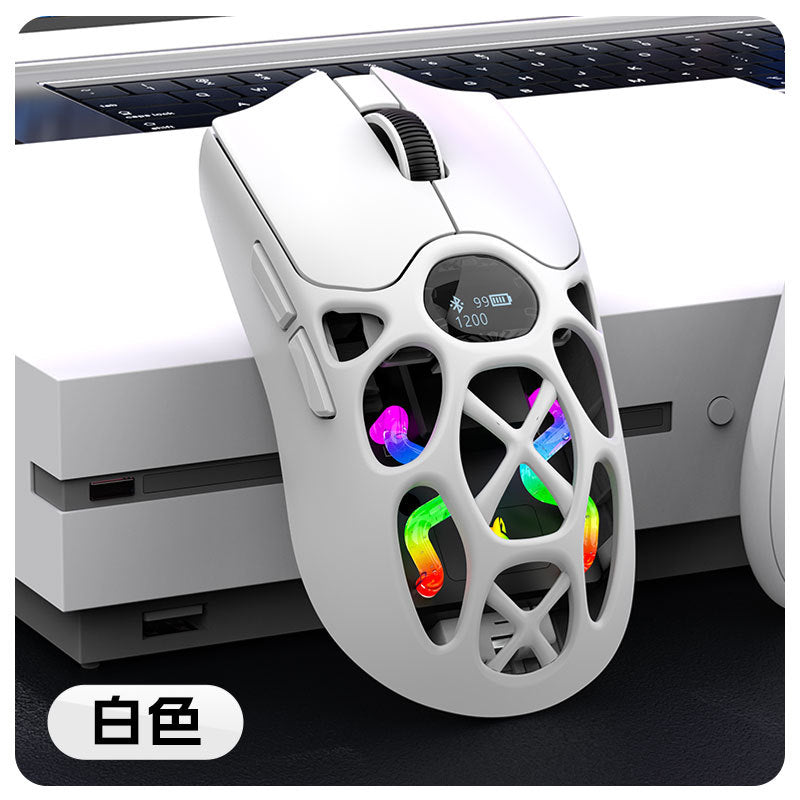 Xuan yin hu h16 tri-mode wireless gaming mouse - lightweight, e-sports, bluetooth, 2.4g, for laptops, office, and desktops