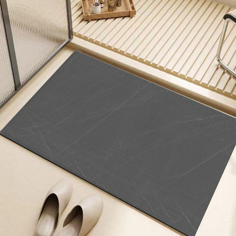 Soft diatom mud bathroom floor mat, absorbent mat, bathroom foot mat, toilet, bathroom door, non-slip quick-drying carpet