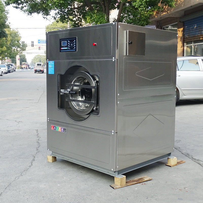 Large industrial washing machine 50kg large fully automatic washing and rinsing all-in-one machine 30kg xgq-30 stainless steel