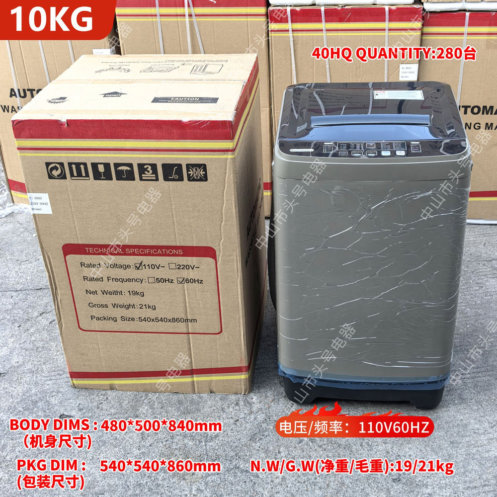 Export english fully automatic washing machine cross-border hot model 8kg10kg12kg 15kg washing machine