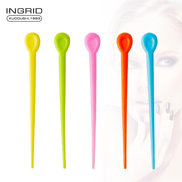 Ingrid Candy Color Hair Needle Insulation Cold Iron Bar Hair Tool Perm Pick Needle Perm Anti-Rubber Band Anti-Pressure Hair Needle