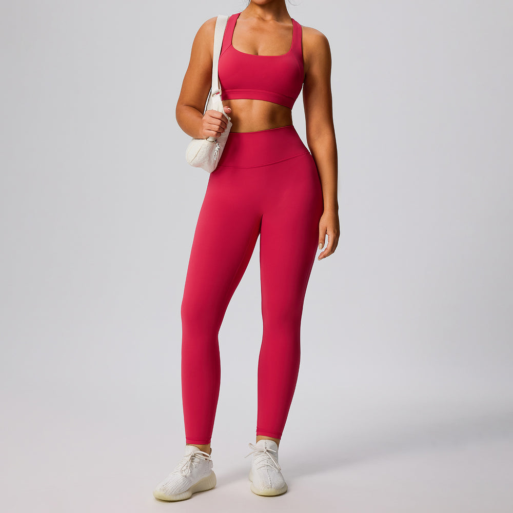 Amazon women's two-piece activewear set: high-waisted, butt-lifting, compression workout outfit - quick-dry, breathable yoga set