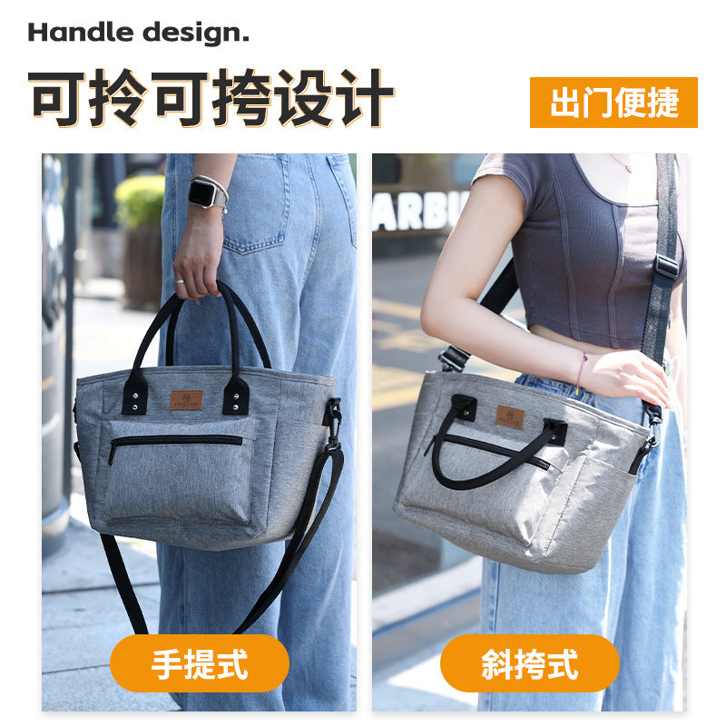Customized Beilian 15L thermal insulation bag, office worker packing, bento bag with rice, portable lunch box bag, picnic PEVA ice bag