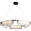 Marble all-copper chandelier designer creative restaurant rectangular modern new chinoiserieaccessible luxury living room bedroom study lamp