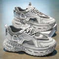 Winter men's new breathable mesh teenager sports shoes men's trendy versatile tire sole chunky dad shoes