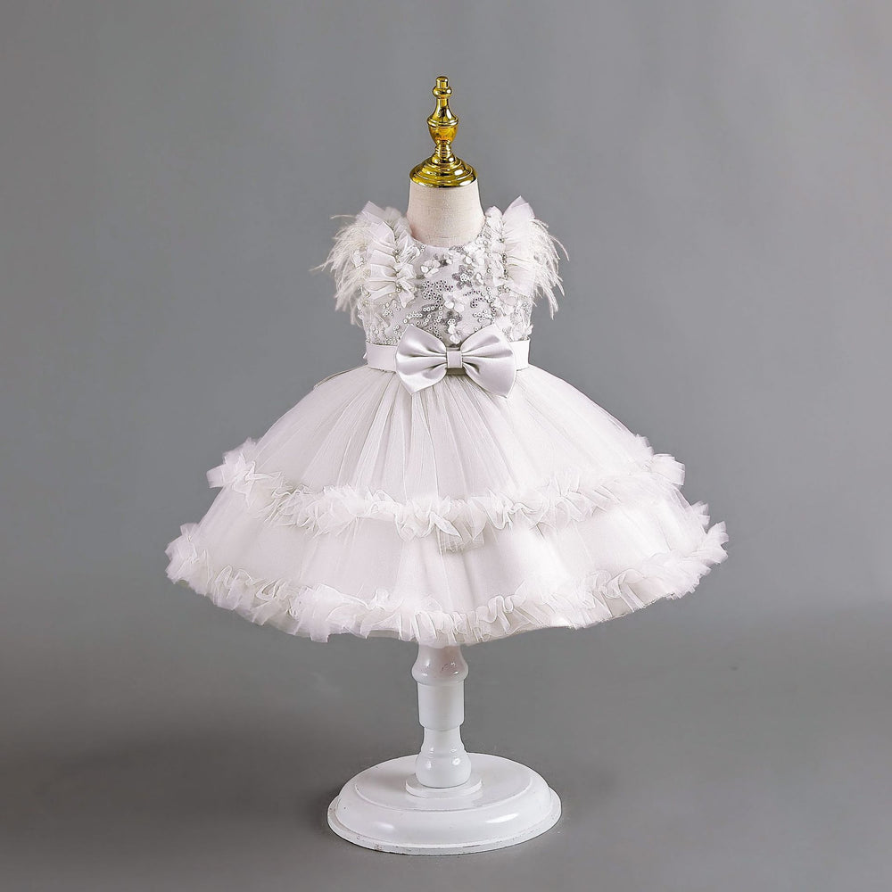 New arrivalin stockkids dress tutu cake princess dress baby girl first birthday dress baby dress