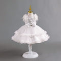 New arrivalin stockkids dress tutu cake princess dress baby girl first birthday dress baby dress