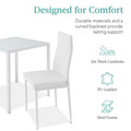 Personalized export tempered glass dining table and chairs transparent rectangular dining table wayfair dining table