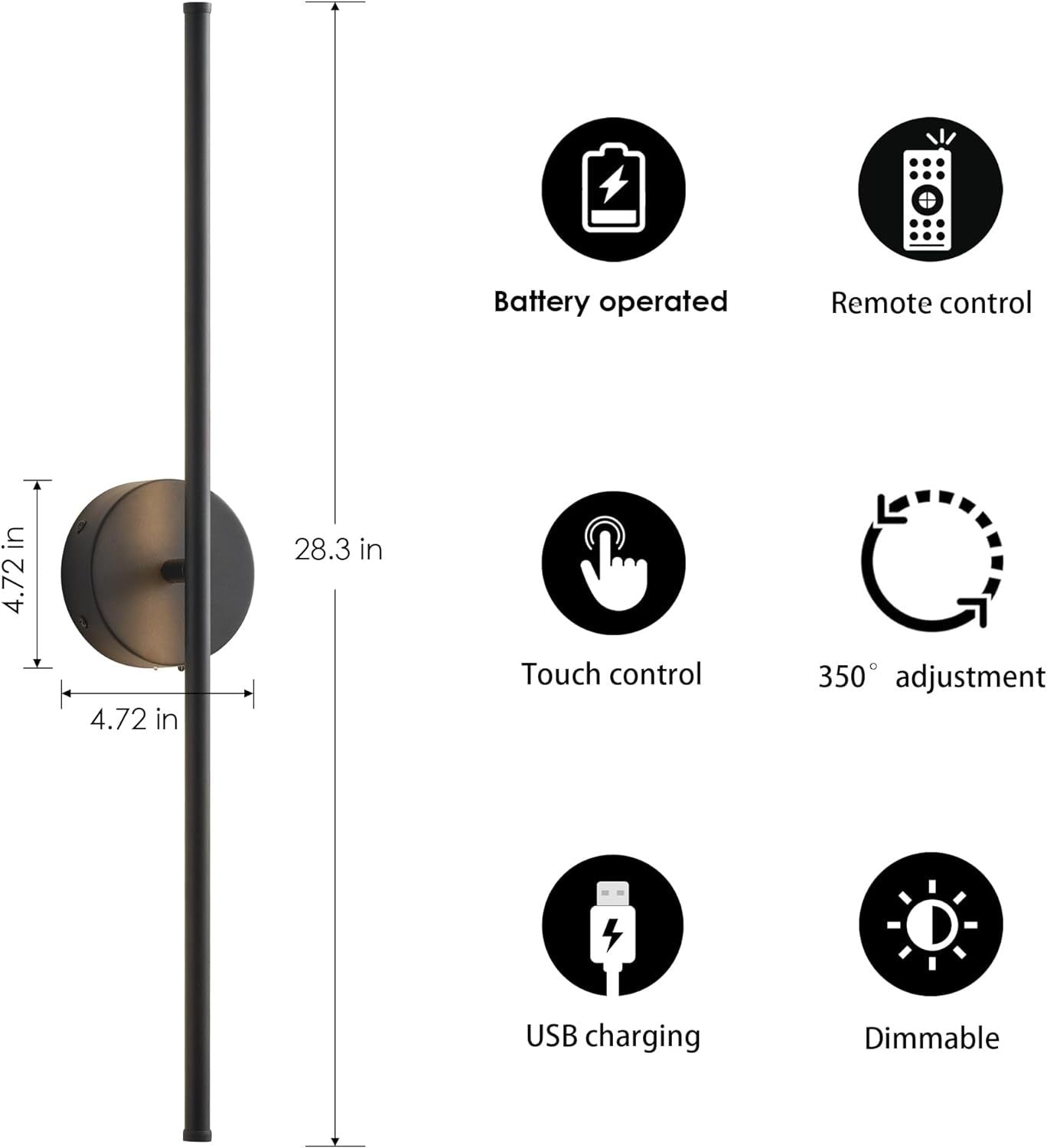 hot sale line wall lamp square bottom box strip living room sofa TV background bedroom bedside lamp