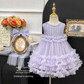 Girls' dresses  new style chic vest dress korean style sleeveless princess tutu skirt