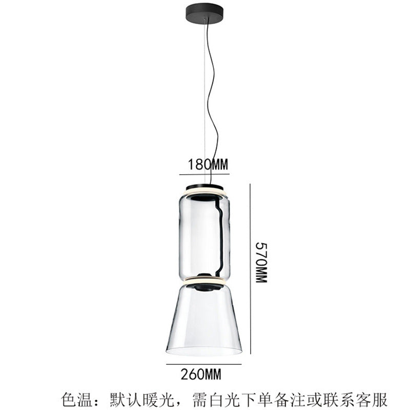 Zhengda home furnishing italian flos import glass height milan led stairwell living room dining room study chandelier