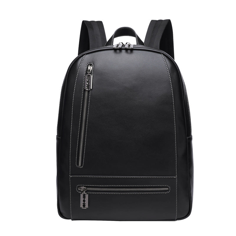 New backpack men's leather large-capacity multi-functional backpack first layer cowhide business leisure men's bag computer bag tide