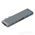 Typec docking station laptop adapter splitter side plug side usb3.0 expander direct plug type