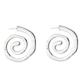 Bohemian irregular earrings wholesale cross-border new retro exaggerated jewelry high-end design spiral earrings