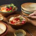 Vintage aesthetic ceramic rice & dessert bowl - high-end tableware for restaurants & hotels - fruit salad, snack, and breakfast bowl