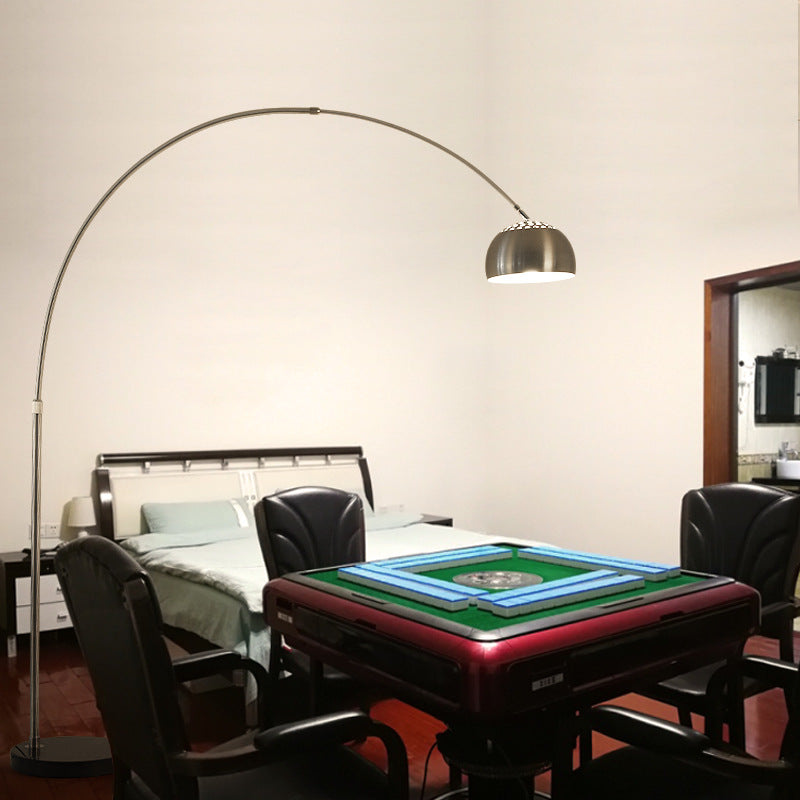 [Factory direct sales] Modern simple living room hotel bedroom stainless steel floor lamp large, medium and small fishing lighting