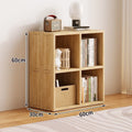 Solid wood storage rack floor-standing wall bookcase combination storage cabinet kindergarten cabinet storage cabinet for home plaid cabinet