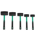 Solid rubber mallet - industrial grade, multi-purpose for home improvement, elastic for tile installation, flooring, and wall tile setting