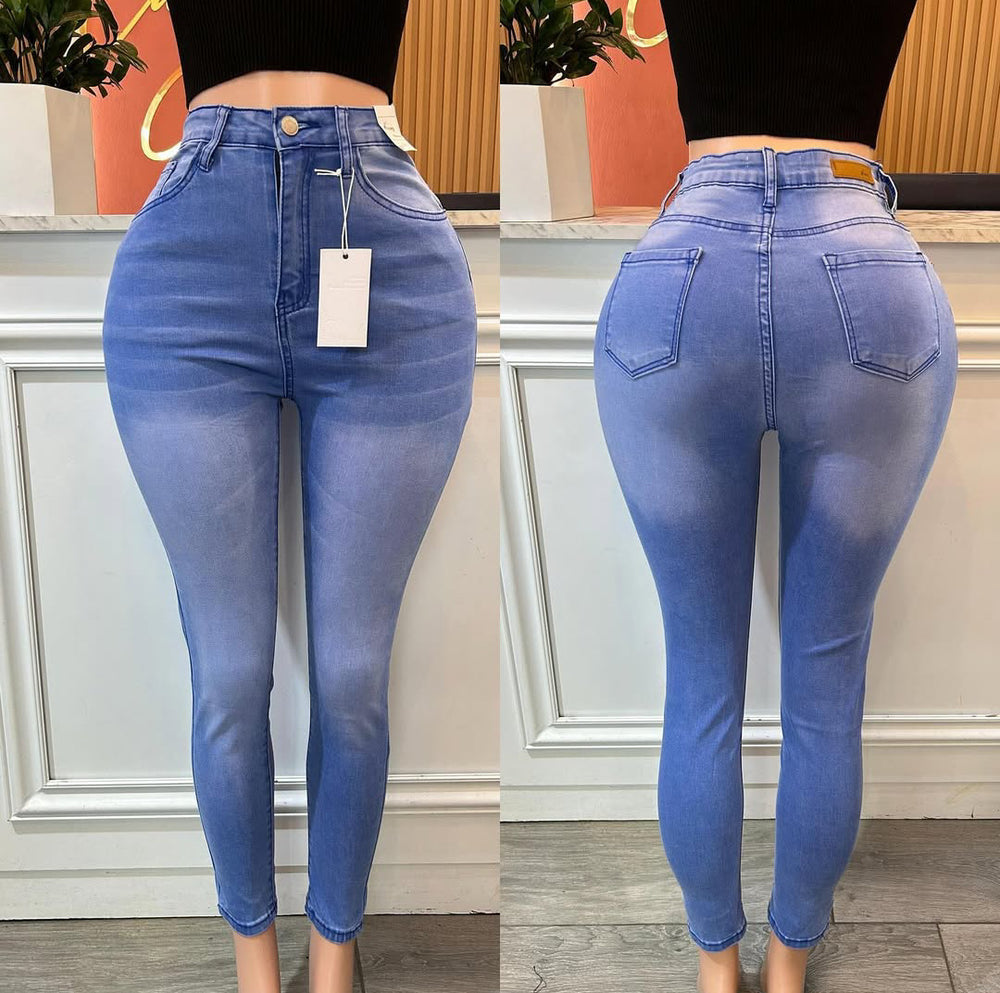 Silm stretch denim skinny jeans women's ladies skinny jeans women's denim pants in stockjeans