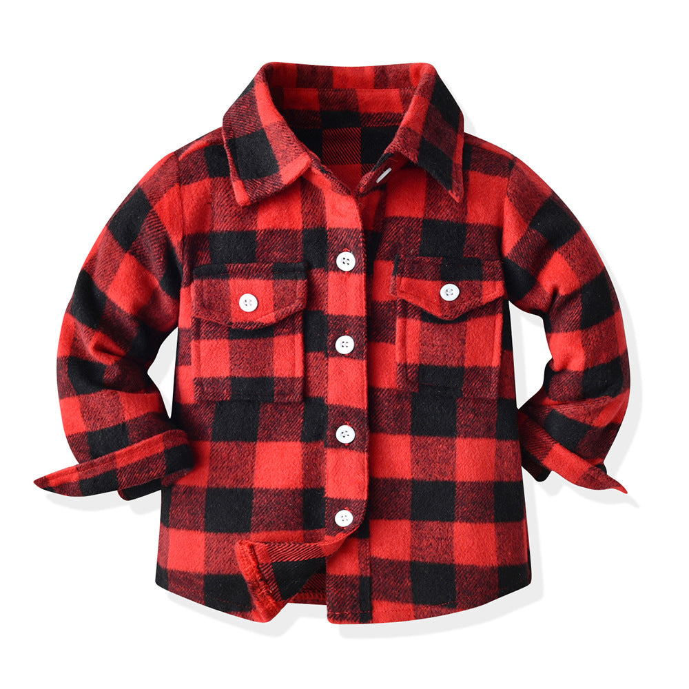Export children's clothing boys multi-color patchwork plaid shirt long sleeves preppy style autumnew arrivalspring & fallkidstops
