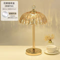 Crystal table lamp - bedroom bedside lamp - light luxury, instagrammable, new girl style, high-end atmosphere, usb charging, touch dimming