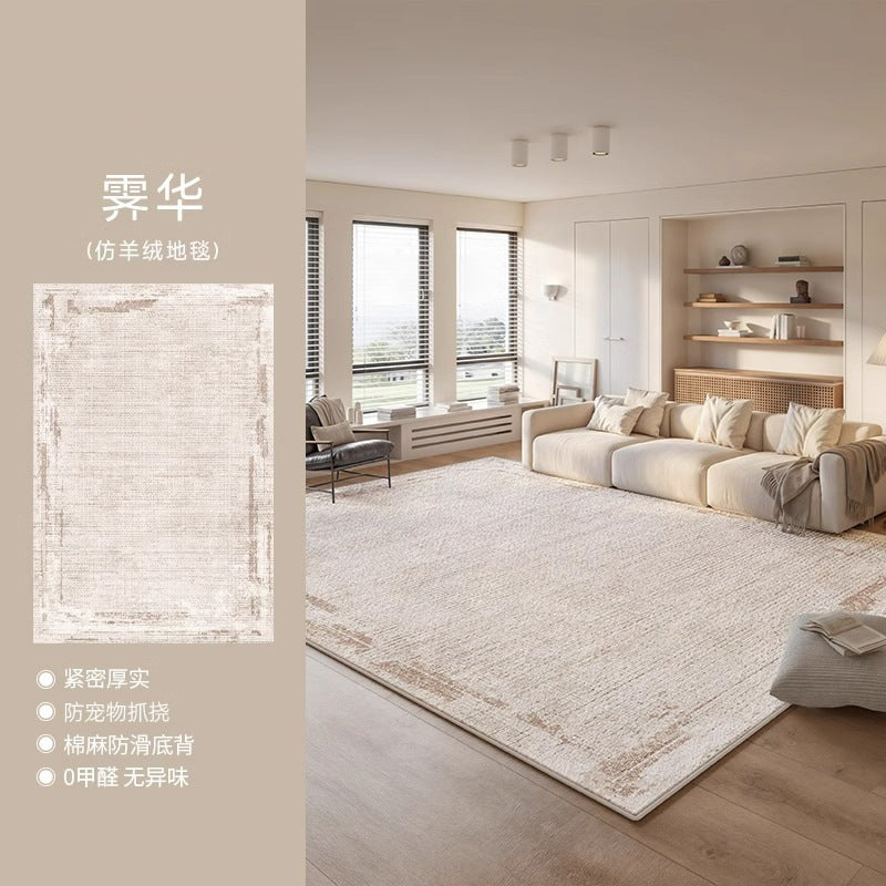 Distributed carpet living room new arrival no-wash and wipeable accessible luxuryclassy waterproof and stain-resistant floor mat modern casual bedside blanket
